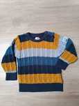 Sweter dzianina paski cztery kolory zatrzaski 'Name it' 92