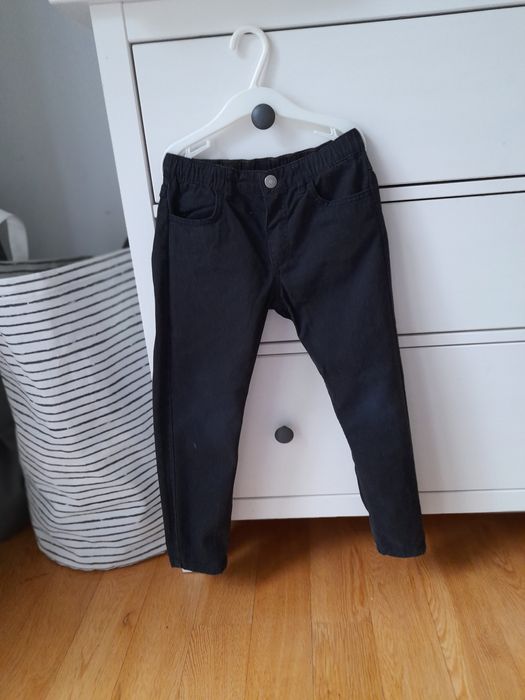 Spodnie z diagonalu jeansy hm 122