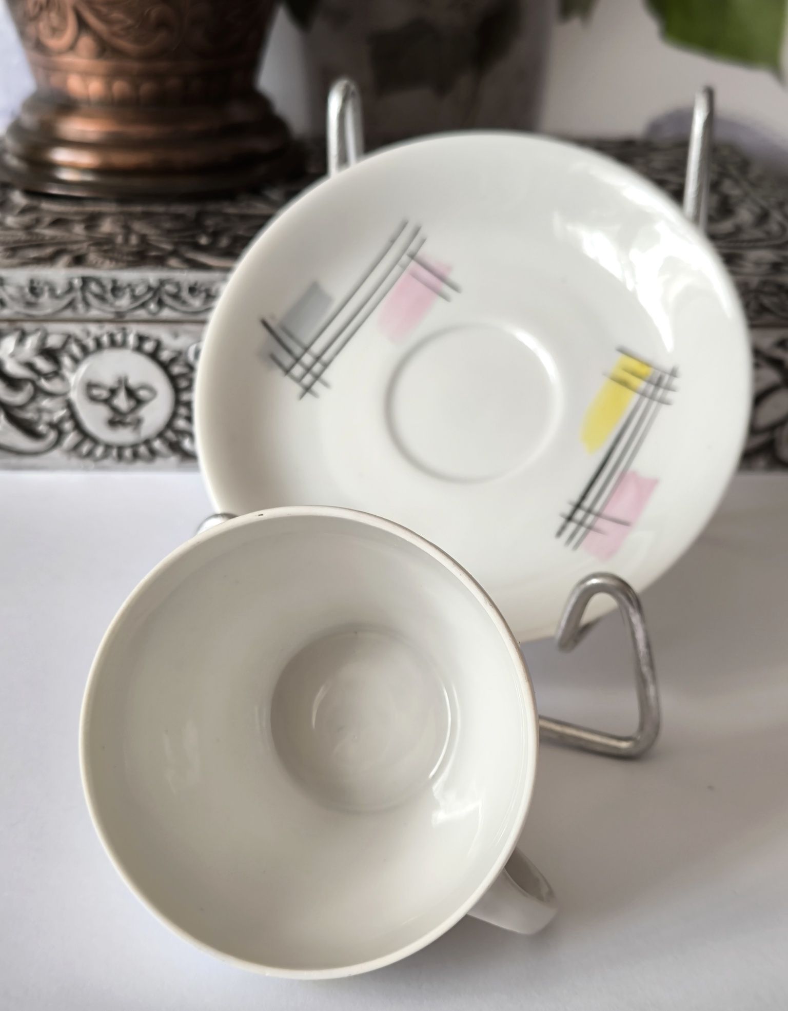 Duo Karolina pikasiak Joanna  piękna stara porcelana Potacki