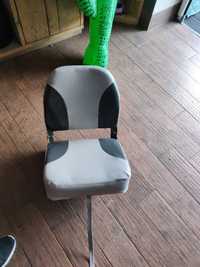Krzesło składane fotel wędkarski do pontonu kajaka obrotowy łódki nowy