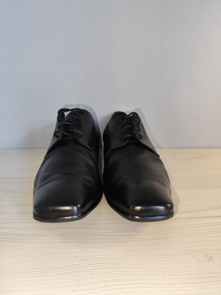 Eleganckie skórzane mokasyny męskie 41
