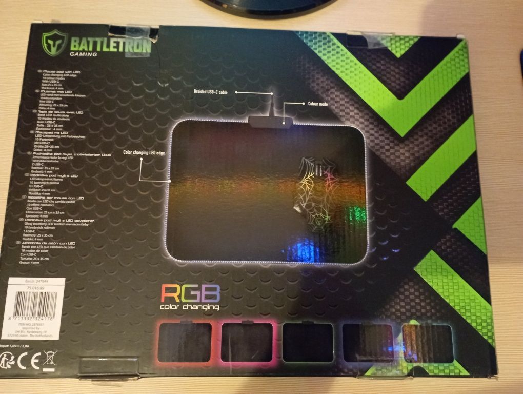 Podkładka pod mysz RGB BattleTronGaming