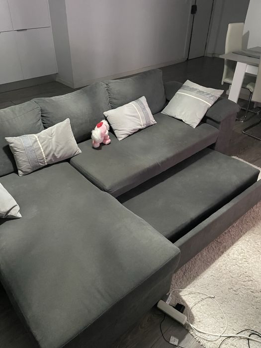 Sofá cama,Mesa extensivel6cadeira,estante