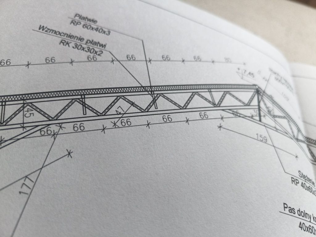 Konstrukcja stalowa Kratownica bindry