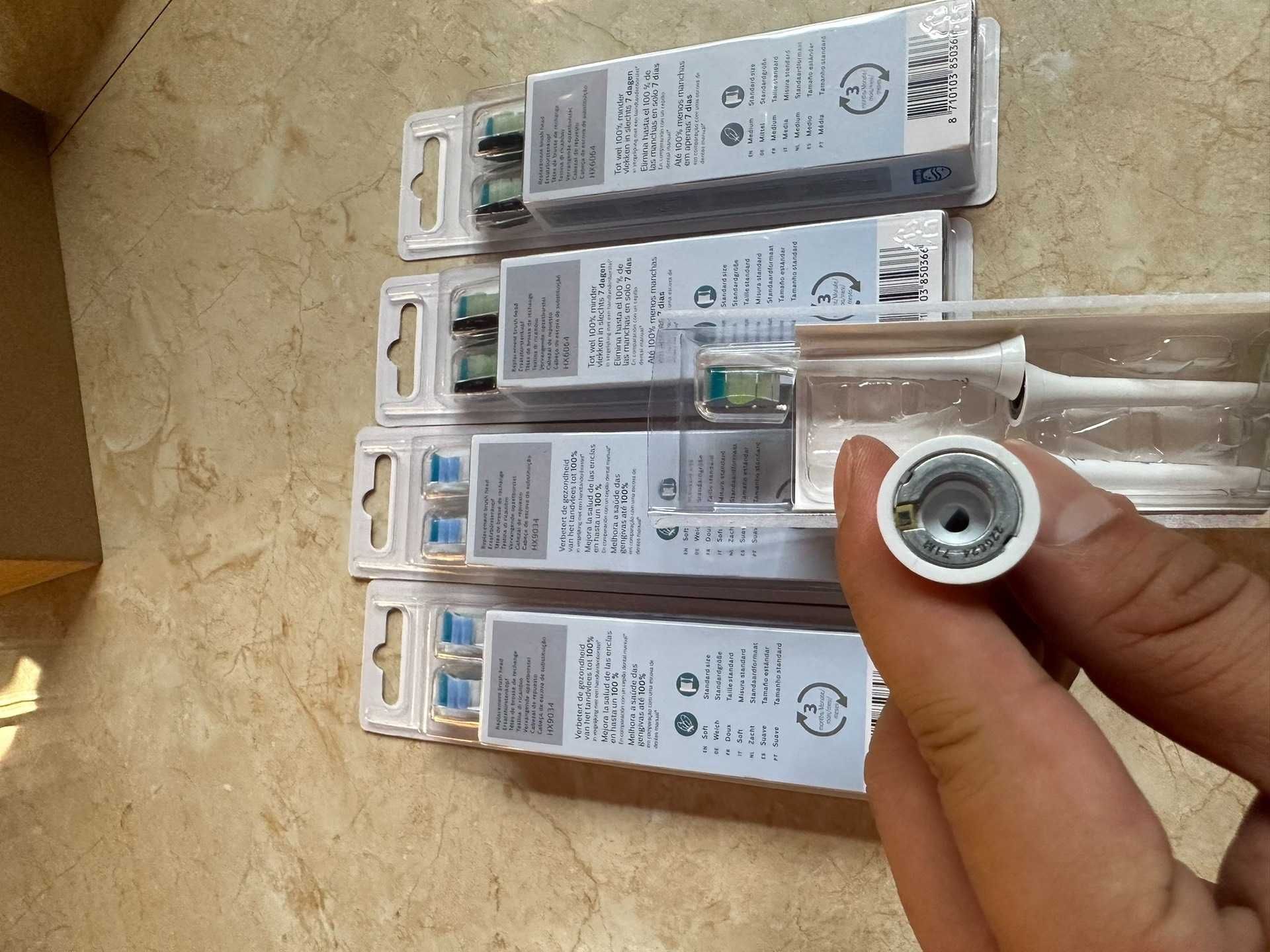 Philips HX9004 biała końcówka – kompatybilne ze szczoteczkami