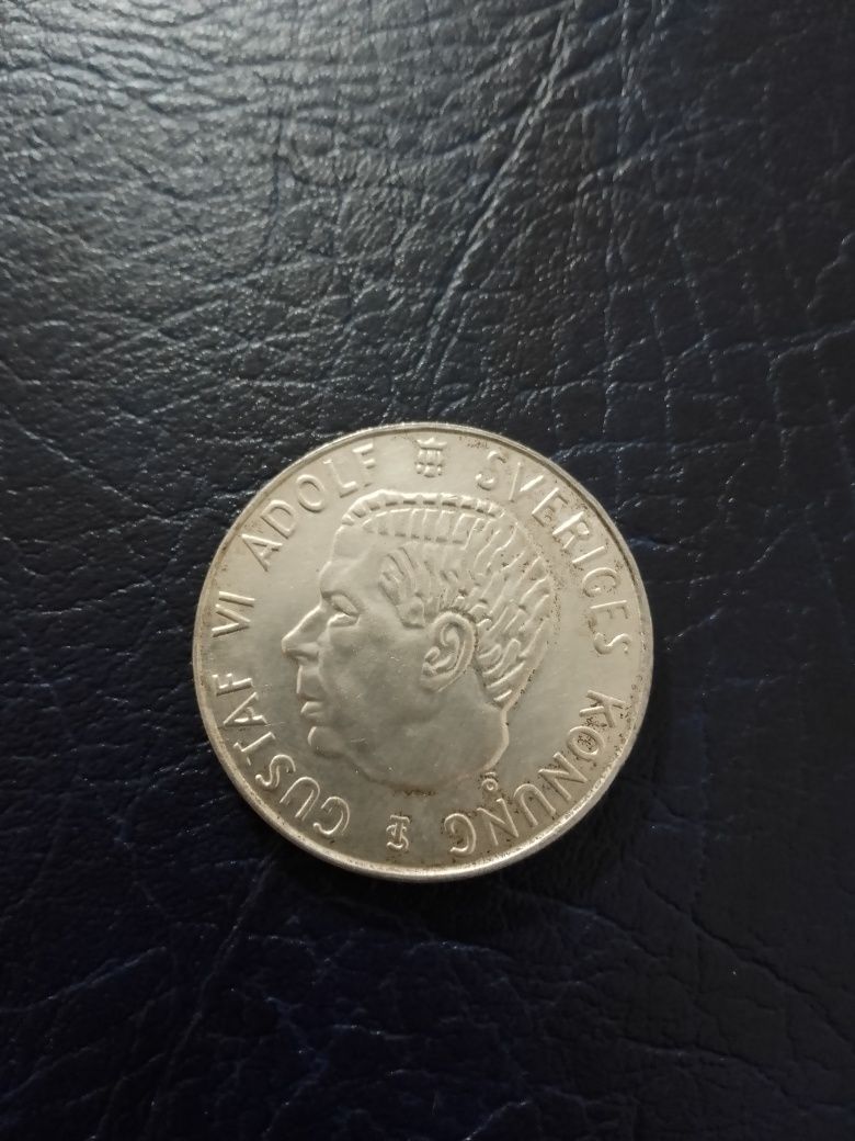 5 крон 1954 швеція. Срібло 400 проба