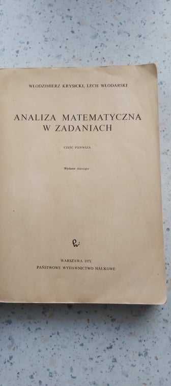 Analiza matematyczna w zadaniach, cz 1 - Włodzimierz Krysicki (K494)