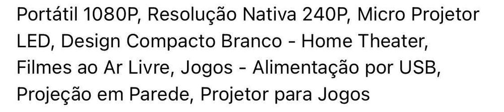 mini projetor com tripé