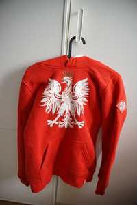 Bluza czerwona patriotyczna, z godłem Polski, Patria nostra, S