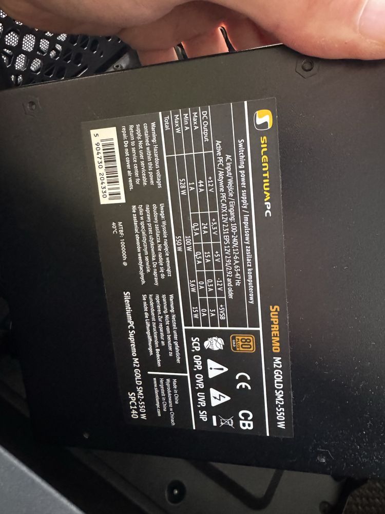 Komputer baza i5 6500 silentiumpc 550w gigabyte GA-B520M-D2V