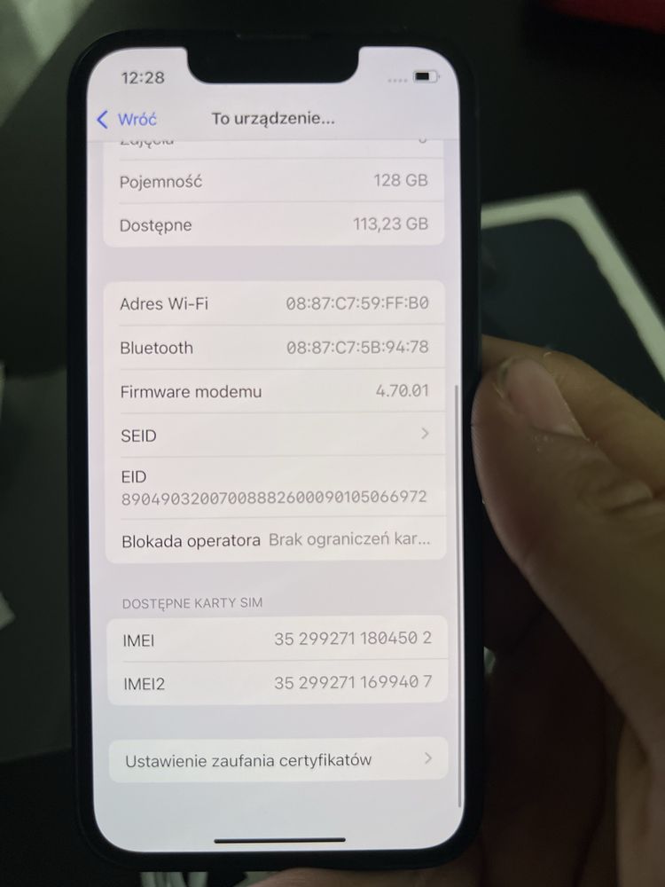 Iphone 13 mini stan idealny czarny