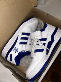 Adidas Forum Low J biało-niebieskie