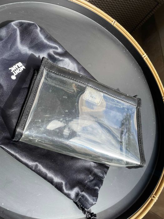 NECESSAIRE DE HIGIENE MONTBLANC - TRANSPARENTE PARA VIAGENS AEROPORTO