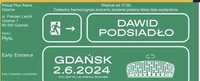 2 dwa bilety Koncert Dawid podsiadło Gdańsk