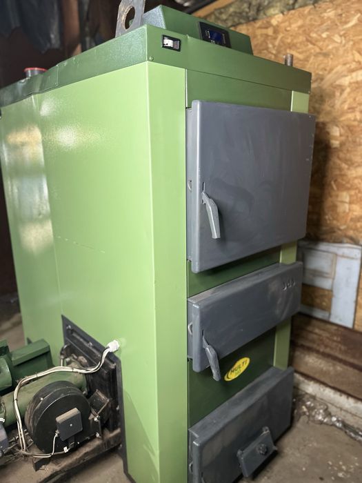 Новий пелетний котел SAS MULTI FLAME 100 кВт + бункер у комплекті
