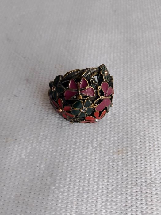 Pierścionek vintage mosiądz