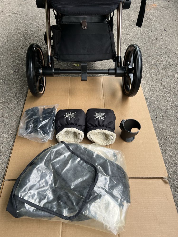 Cybex priam rose gold сайбекс коляска візок дитячий 2 в 1