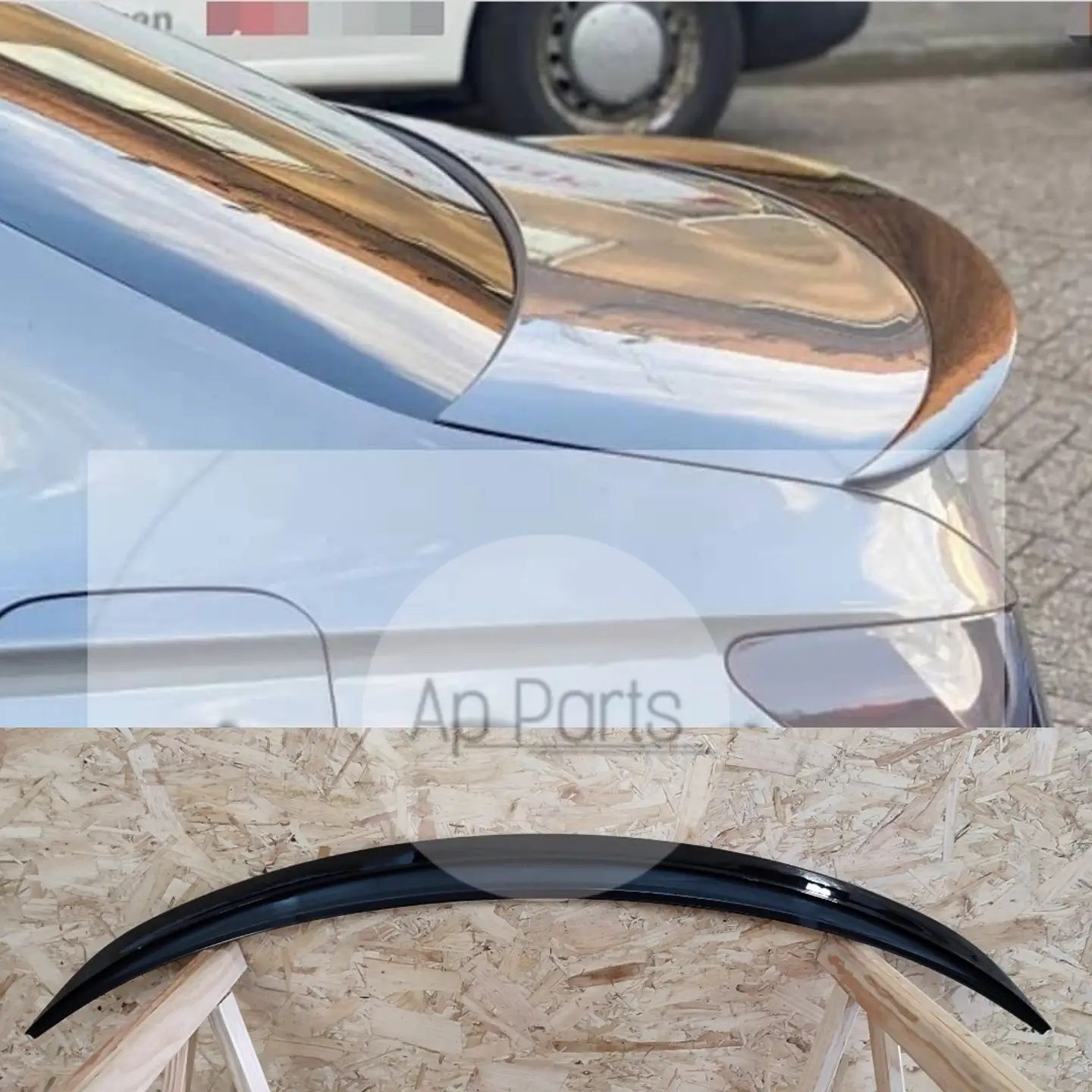 Mercedes CLA C117 W117 Aileron Spoiler Mala A45 AMG Preto brilhante