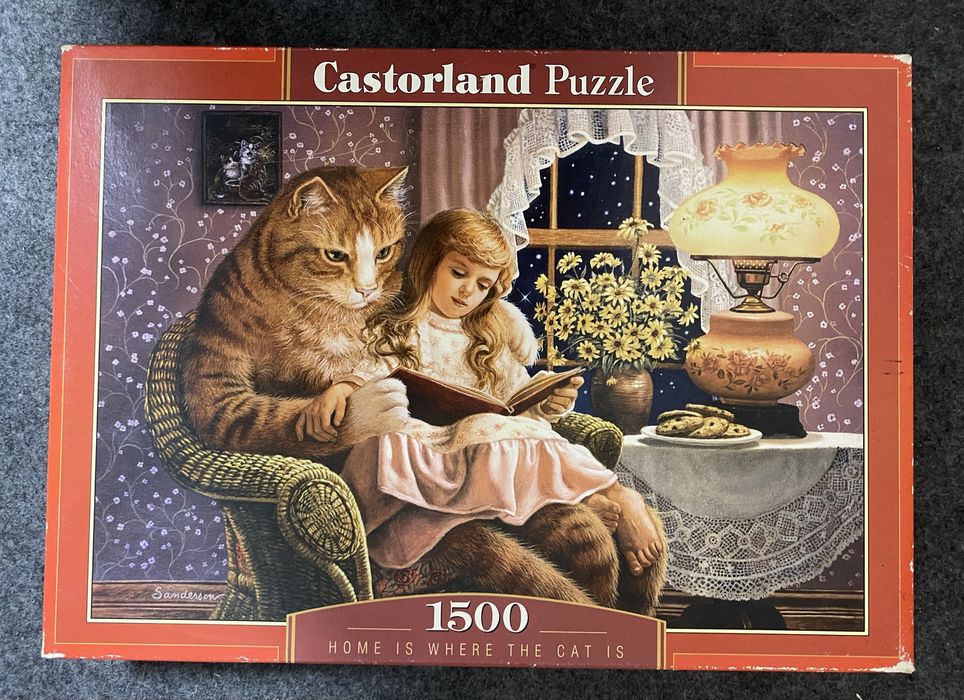 Puzzle Castorland 1500 Home is where the cat is