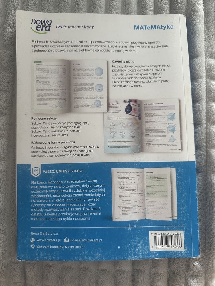 Matematyka 4, zakres podstawoy