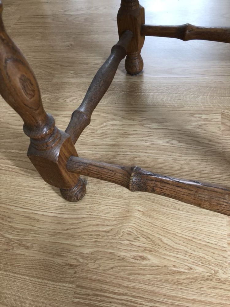 Taboret puf krzesło drewno drewniane 4 sztuki