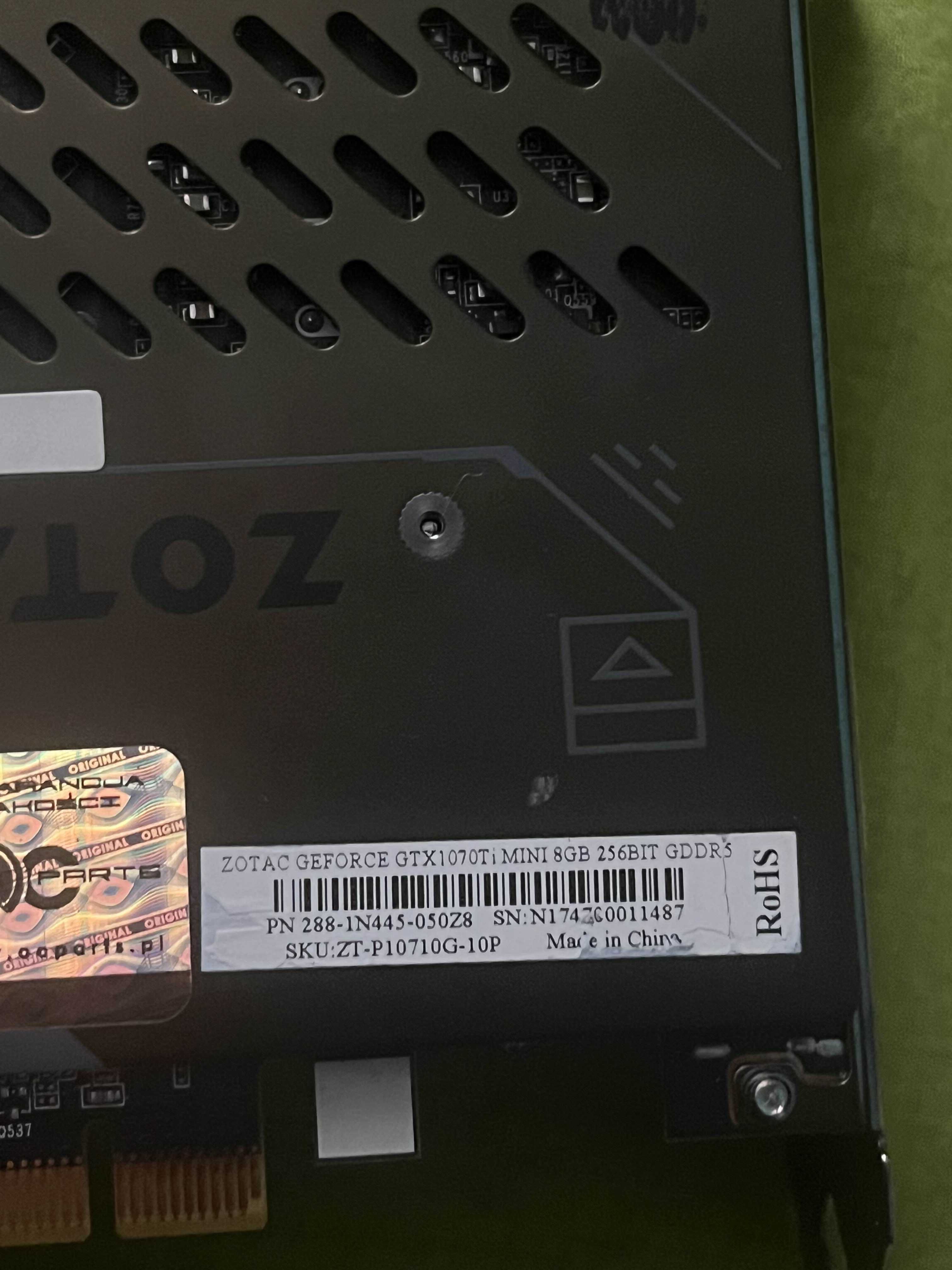 Zotac GeForce GTX 1070 Ti MINI 8GB GDDR5
