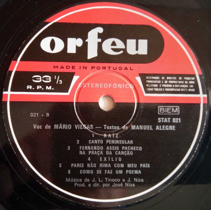 Mário Viegas	- - - - -	País de Abril	- - - - -	LP