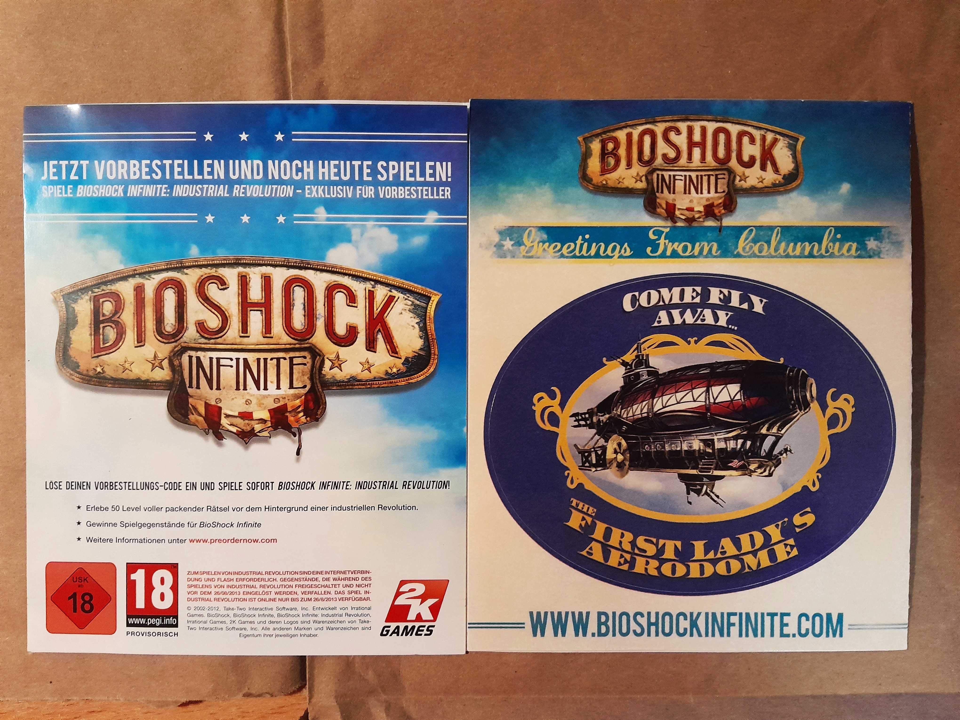 Bioshock jogo ps3 Stickers Autocolantes Insert Manual