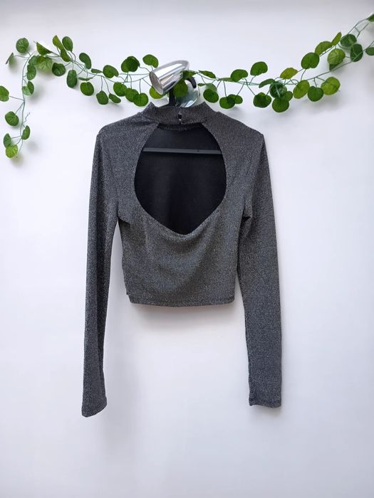 Top Brilhante de Manga Comprida