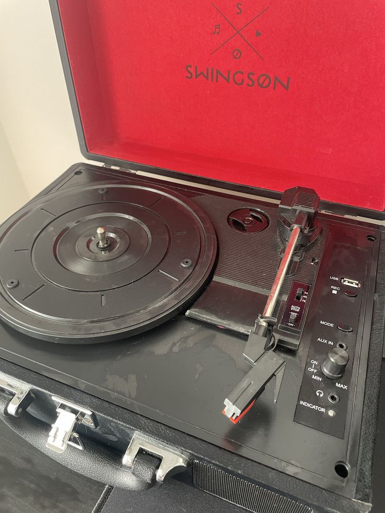 Swingson leitor vinil gira discos com usb