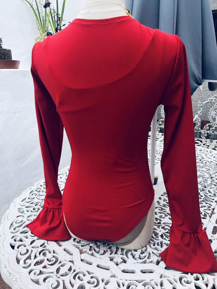 Body vermelho tamanho S - Novo