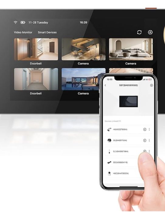 Бездротовий монітор EZVIZ SD7 Black ( R-3326) Центр керування усіх пр