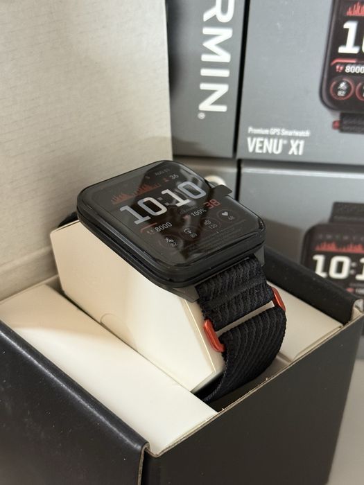 Годинник Garmin Venu X1 Black Slate Titanium Caseback ComfortFit N. Bd