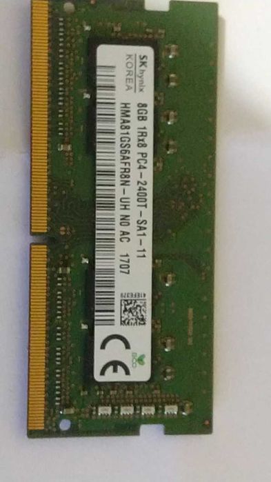 Оперативная память SK HUNIX 8GB DDR4 PC4-2400 SO-DIMM