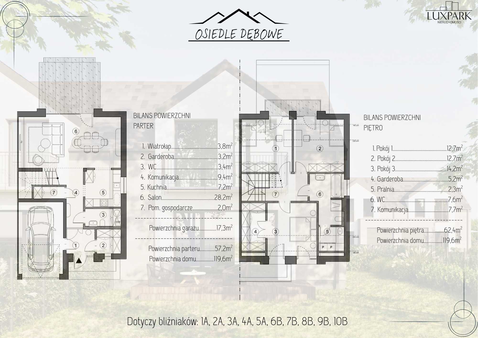 Dom 120 m² + garaż | Osiedle Dębowe | Skwierzyna | STAN DEWELOPERSKI