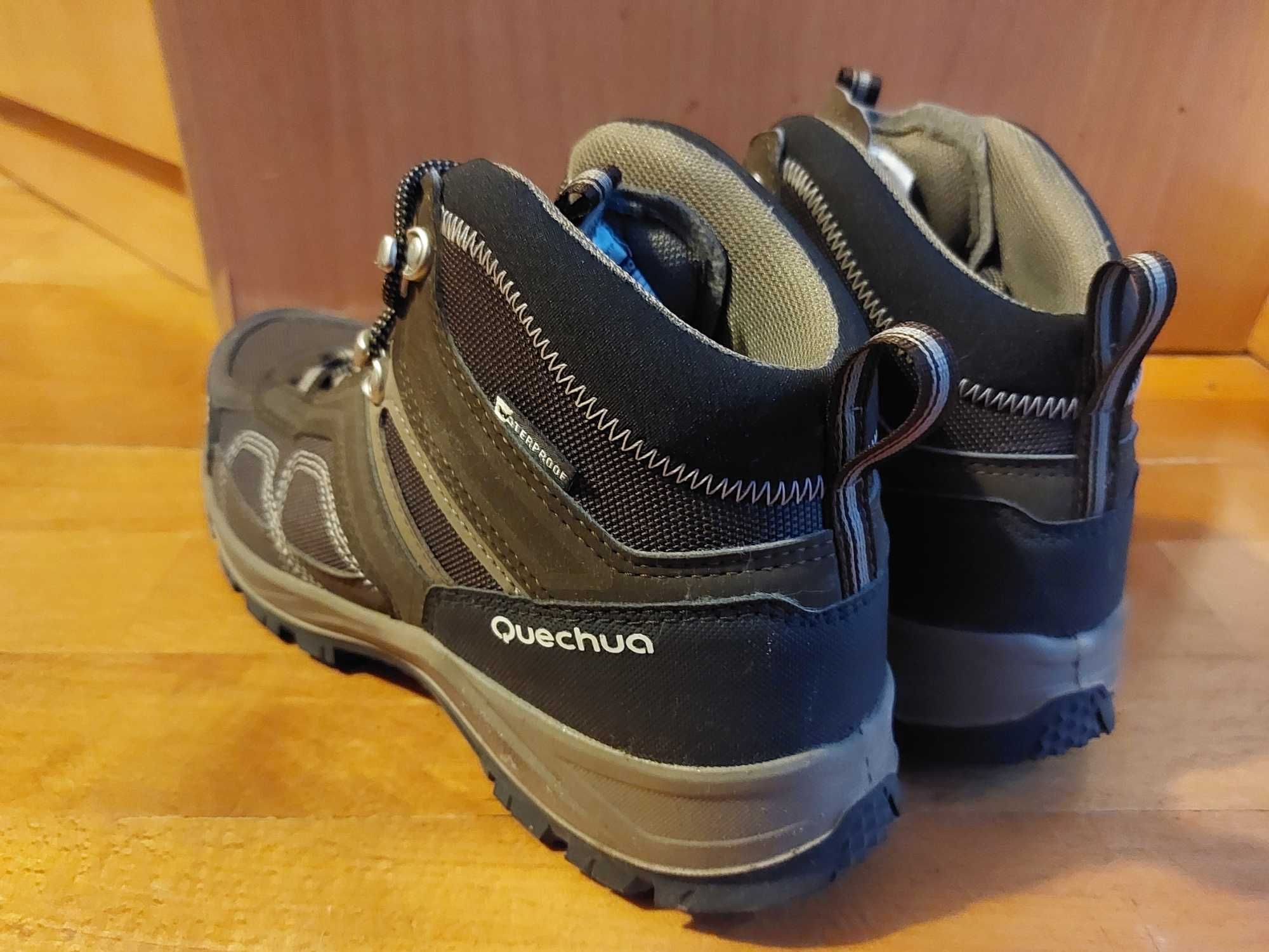 Ténis Botas Quechua Waterproof Hiking 41 Castanhas Escuras