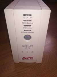 Источник бесперебойного питания ИБП APC Back UPS CS 500(без батареи)