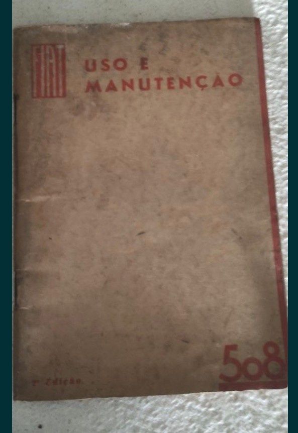 Fiat 508 manual de uso e manutenção
