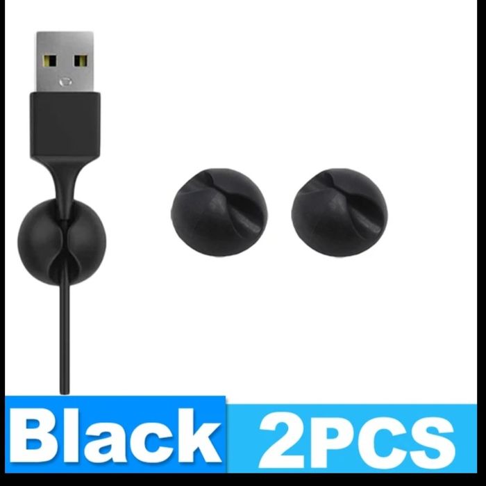 2 szt uchwyty samoprzylepne na kable do samochodu cable holder do auta
