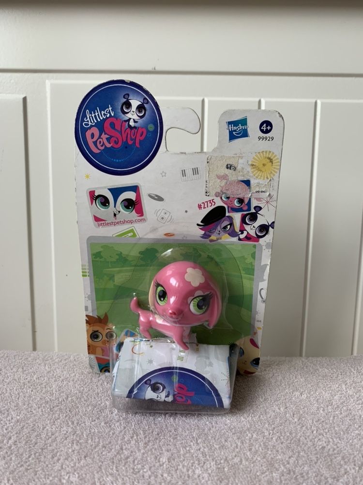 Littlest Pet Shop LPS pies piesek jamnik nowy różowy