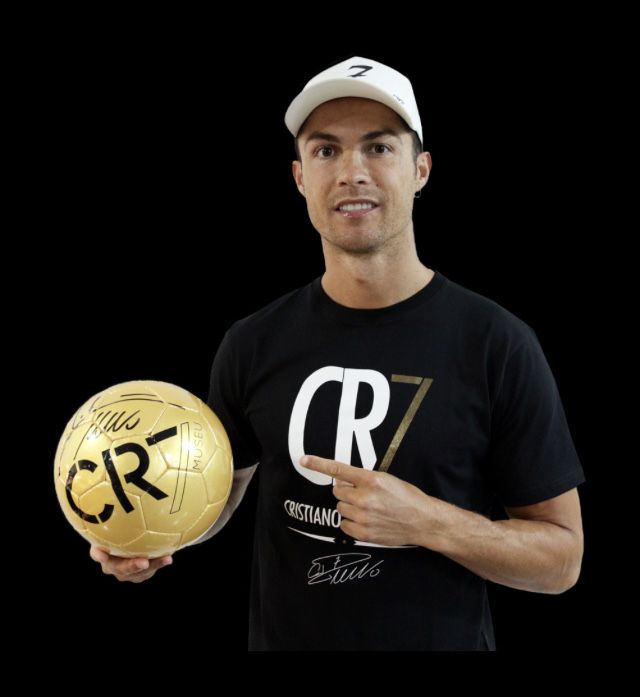 Bola autografada a mão CR7+foto+certificado COA plastificado