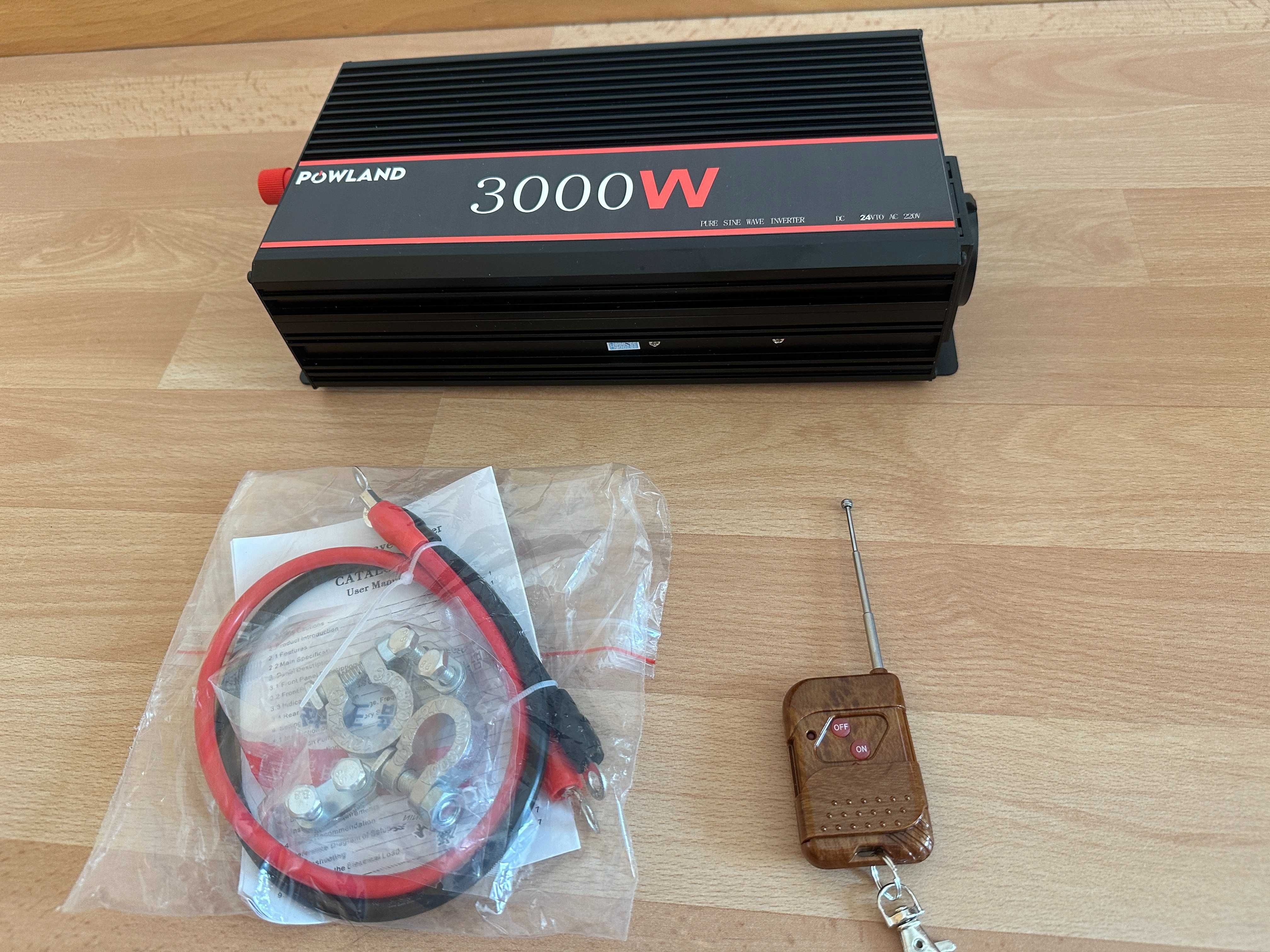 [NOVO] Inversor / Conversor • 1500W/3000W • Onda Pura • Comando • EU
