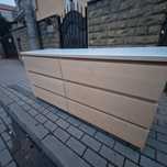 Komoda ikea malm + szlany blat