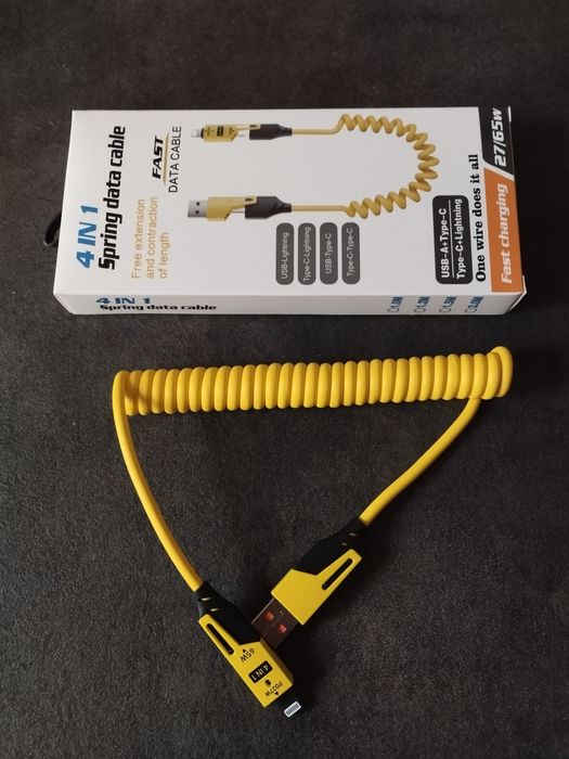 Przewód do ładowania 4 w 1 wielofunkcyjny USB usb-c lightning