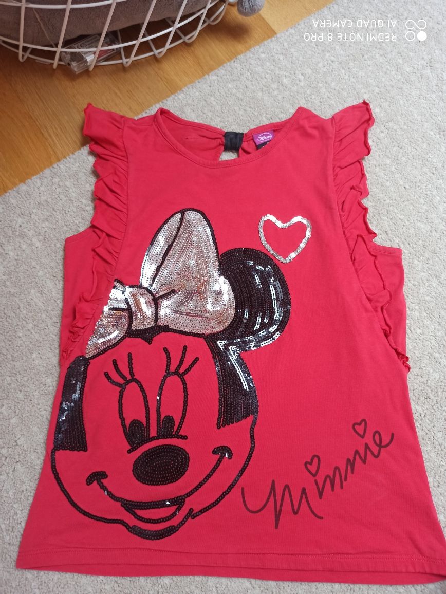 Bluzeczka Cekiny 146 Minnie Mouse stan idealny George pilnie sprzedam