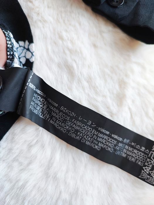 Zara śliczna koszulowa sukienka w kwiaty S36 wiskoza