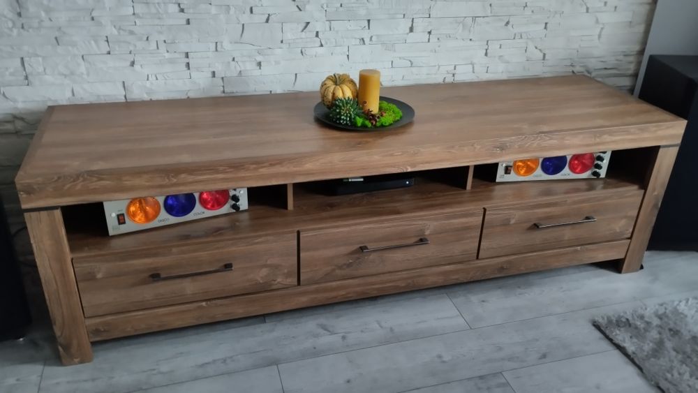 Szafka RTV LED Black Red White