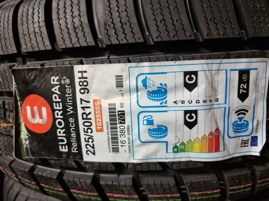 Шини Зимові 225х50хR17 Eurorepar (Hankook)Made IN Korea НОВІ ШИНИ 2024