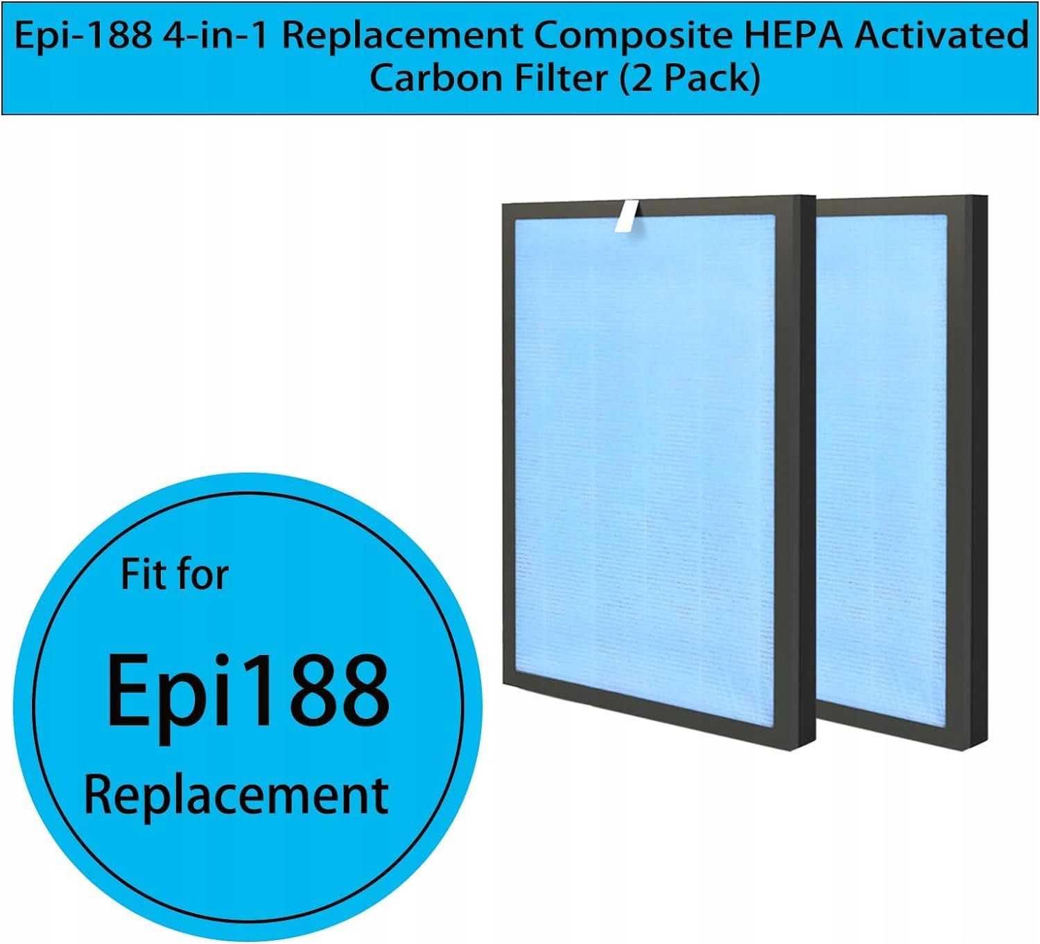 Zestaw 2 filtrów zamiennych do oczyszczacza powietrza Aiibot Epi188
