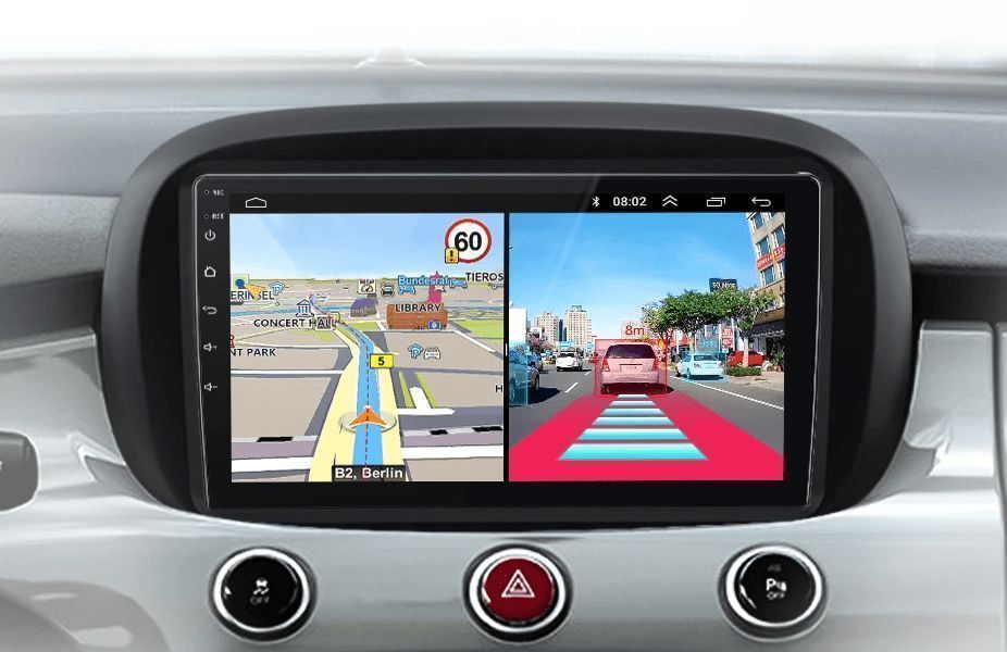 Radio do Fiat 500X 2014 - 2020, CarPlay, Android Auto, 4GB, 64GB